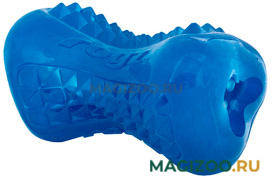 Игрушка для собак Rogz Yumz Treat Toy кость массажная из резины средняя синяя YU03B (1 шт)