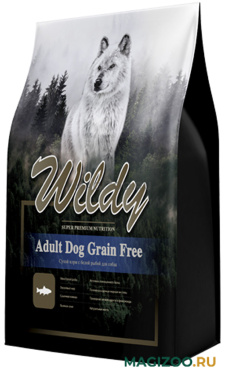 Сухой корм WILDY ADULT DOG GRAIN FREE беззерновой для взрослых собак с белой рыбой (1 кг)