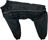 OSSO FASHION дождевик для собак всех пород черный/со вставками для девочек (60-2)