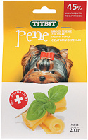 Лакомство TIT BIT PENE для собак маленьких пород печенье с сыром и зеленью (200 гр)