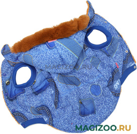 FOR MY DOGS куртка для собак синяя FW808-2019 (D1) 