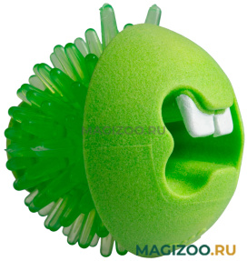 Игрушка для собак Rogz Fred Treat Ball мяч для лакомств массажный средний лаймовый FR02L (1 шт)