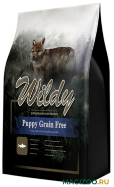 Сухой корм WILDY PUPPY GRAIN FREE беззерновой для щенков с белой рыбой (3 кг)