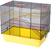 Клетка для грызунов Inter-Zoo G315 Pinky 3 Metal с цветными металлическими этажами цвет в ассортименте 50 х 33 х 45,5 см (1 шт) 