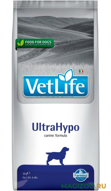 Сухой корм FARMINA VET LIFE CANIN ULTRAHYPO для взрослых собак при пищевой аллергии (2 кг)