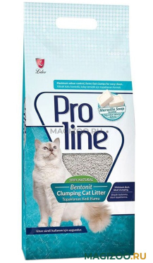 PROLINE наполнитель комкующийся для туалета кошек с ароматом марсельского мыла (10 л)