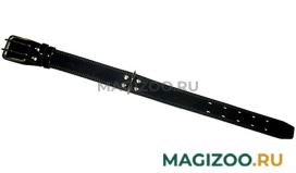 Ошейник для собак кожаный черный 50 - 66 см x 45 мм Аркон (1 шт) 