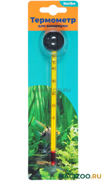 Термометр стеклянный тонкий на присоске 15 см NARIBO (1 шт) 