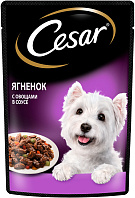 CESAR для взрослых собак маленьких пород с ягненком и овощами 88633 пауч (85 гр)