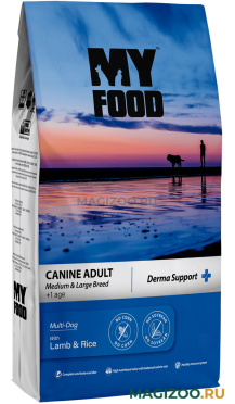Сухой корм MYFOOD CANINE ADULT MEDIUM & LARGE LAMB & RICE для взрослых собак средних и крупных пород с ягненком и рисом (12 кг)