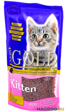 Сухой корм NERO GOLD KITTEN CHICKEN для котят с курицей (0,8 кг)