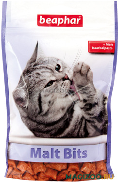 Лакомство BEAPHAR MALT-BITS для кошек подушечки для вывода шерсти (35 гр)