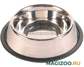 Миска металлическая Trixie на резинке 0,45 л (1 шт) 