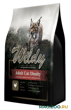 Сухой корм WILDY ADULT CAT OBESITY диетический для взрослых кошек с курицей (1 кг)