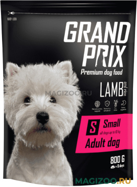 Сухой корм GRAND PRIX SMALL ADULT для взрослых собак маленьких пород с ягненком (0,8 кг)