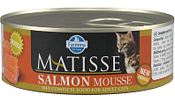 MATISSE MOUSSE SALMON для взрослых кошек мусс с лососем  (85 гр)