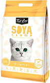 KIT CAT SOYA CLUMP ORIGINAL наполнитель соевый биоразлагаемый комкующийся для туалета кошек (7 л) 