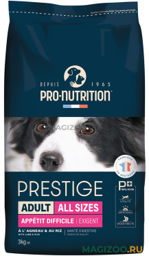 Сухой корм FLATAZOR PRESTIGE EXIGENT ADULT для взрослых собак всех пород с ягненком и рисом (3 кг)