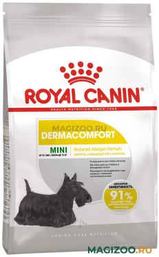 Сухой корм ROYAL CANIN MINI DERMACOMFORT для взрослых собак маленьких пород при аллергии (3 кг)