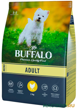 Сухой корм MR.BUFFALO ADULT MINI для взрослых собак маленьких пород с курицей (2 кг)
