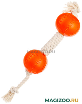 Гантель для собак DOGLIKE Dental Knot канатная белая большая (1 шт)