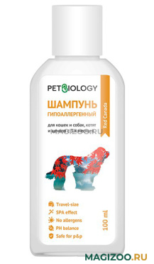 Шампунь гипоаллергенный Petbiology Канада для кошек и собак, котят и щенков с кленовым сиропом и маслом жожоба 100 мл (1 шт)