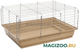 Клетка для кроликов и морских свинок Eco Роджер 1 хром бежевая 58 х 40 х 30 см (1 шт)