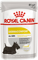 ROYAL CANIN DERMACOMFORT для взрослых собак всех пород при аллергии паштет пауч (85 гр)