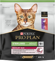 PRO PLAN STERILISED SAVOURY DUO для взрослых стерилизованных привередливых кошек c уткой и печенью (0,4 кг)