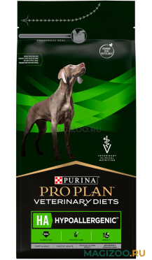 Сухой корм PRO PLAN VETERINARY DIETS HA HYPOALLERGENIC для собак и щенков для снижения пищевой непереносимости (1,3 кг)