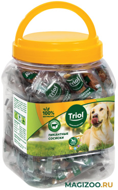 Лакомство TRIOL для собак сосиски пикантные с говядиной 500 гр (1 шт)
