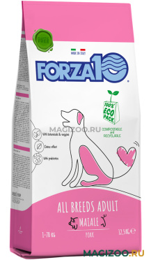 Сухой корм FORZA10 DOG MAINTENANCE ADULT ALL BREEDS для взрослых собак всех пород со свининой (12,5 кг)