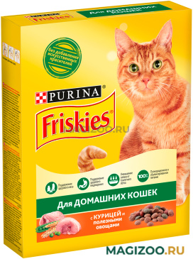 Сухой корм FRISKIES INDOOR CATS для взрослых кошек живущих дома (0,3 кг)