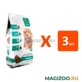 Сухой корм CLAN CLASSIC SENSITIVE 24/11 для взрослых собак средних и крупных пород с чувствительным пищеварением с уткой и бурым рисом (3 кг х 3 шт)