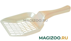 Совок Homecat для кошачьего туалета бежевый перламутр (1 шт)