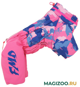 FOR MY DOGS комбинезон для собак розовый для девочек FW981-2021 F (14) 