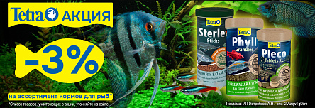 Корма TETRA со скидкой 3%!