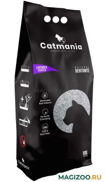 CATMANIA LAVANDER наполнитель комкующийся для туалета кошек с ароматом лаванды (10 л)