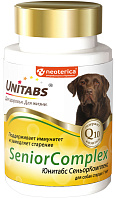 UNITABS SENIORCOMPLEX – Юнитабс витаминно-минеральный комплекс для пожилых собак старше 7 лет для укрепления иммунитета с Q10 (100 т)