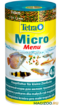 TETRA MICRO MENU корм для мелких тропических рыб (100 мл)