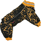 FOR MY DOGS комбинезон для собак черно/желтый для девочек FW1203-2022 F (B3)
