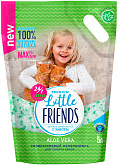 LITTLE FRIENDS ALOE VERA наполнитель силикагелевый для туалета кошек с ароматом алоэ вера (5 л)