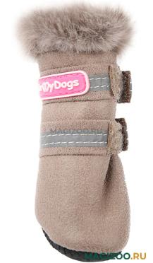 FOR MY DOGS сапоги для собак зимние бежевые FMD647-2019 Bg (3) 