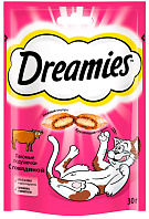 Лакомство DREAMIES для кошек подушечки с говядиной (30 гр)