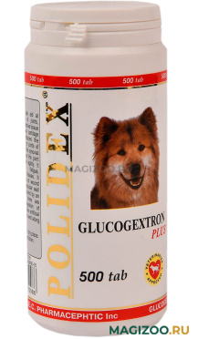 POLIDEX GLUCOGEXTRON PLUS витаминный комплекс для собак для соединительной и хрящевой ткани суставов (500 т)