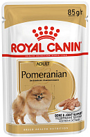 ROYAL CANIN POMERANIAN ADULT для взрослых собак померанский шпиц паштет пауч (85 гр)