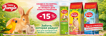 HAPPY JUNGLE со скидкой 15%!