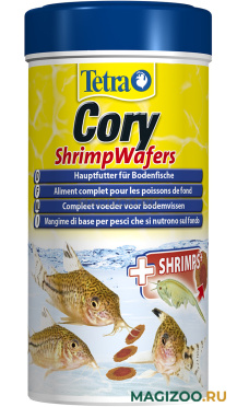 TETRA CORY SHRIMP WAFERS корм чипсы для донных рыб (250 мл)