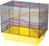 Клетка для грызунов Inter-Zoo G315 Pinky 3 Metal с цветными металлическими этажами цвет в ассортименте 50 х 33 х 45,5 см (1 шт) 