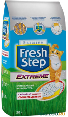 FRESH STEP CAT LITTER CLAY EXTREME – Фреш Степ наполнитель впитывающий для туалета кошек (30 л)